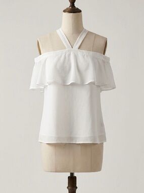 Elegant Off-Shoulder White Top